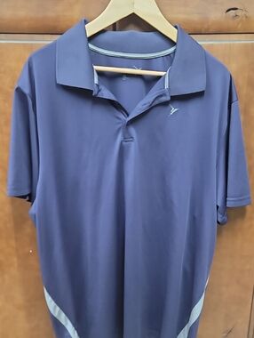 Old Navy Men's Purple Polo Shirt - Short Sleeve